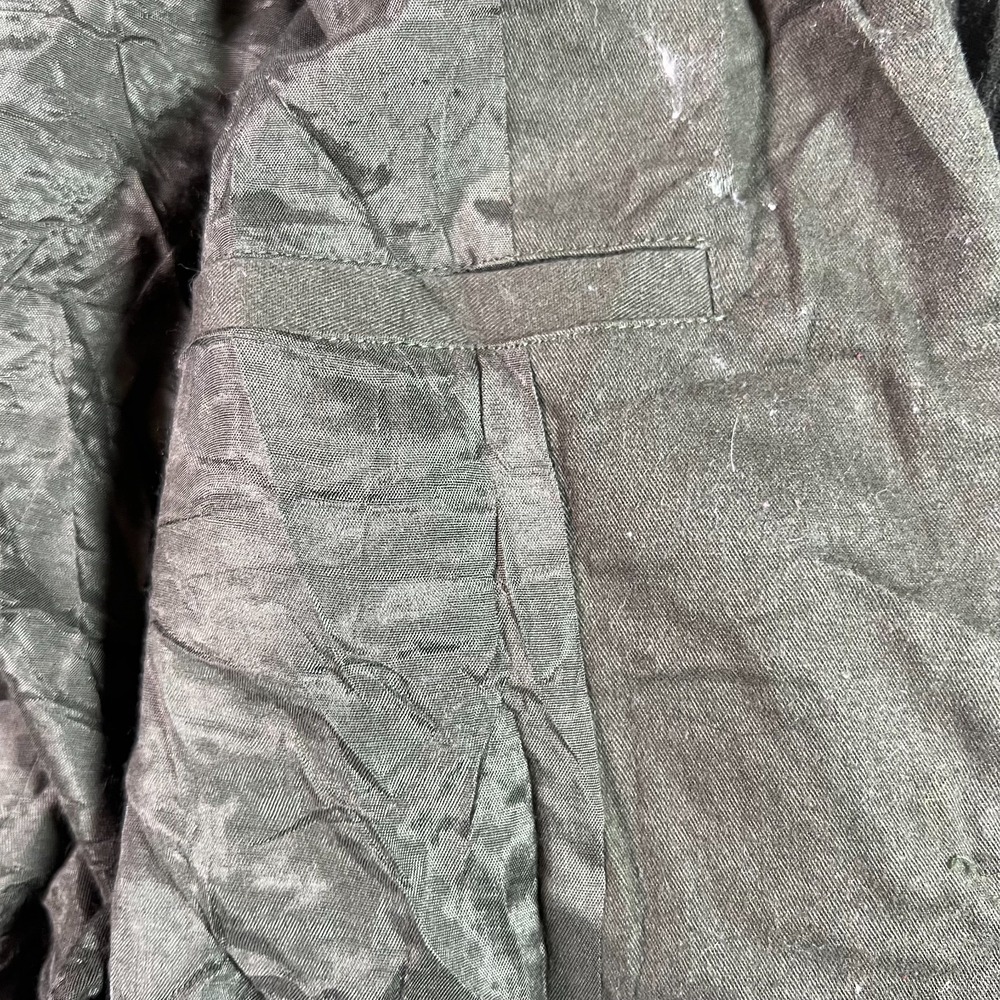 Free People Brown Cotton Beaded Bohemian Military Style Jacket Womens Large - Picture 9 of 15